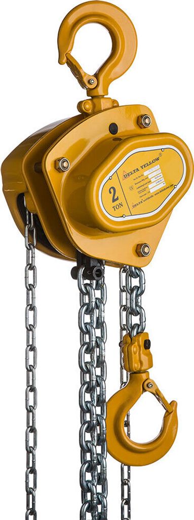DELTA YELLOW Stirnradkettenzug - 2t mit 10m Hubhöhe