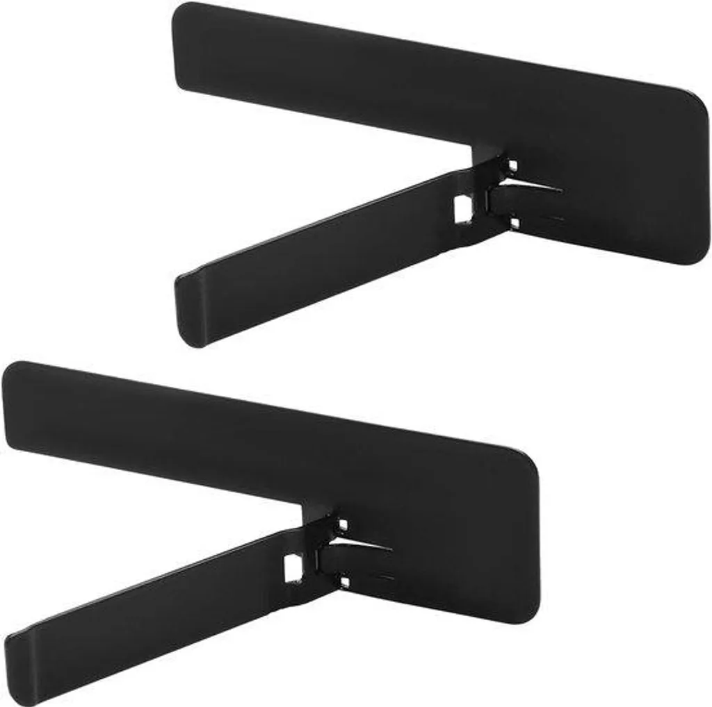 Support smartphone métal noir fixation serrage solide - Lot de 2 pcs