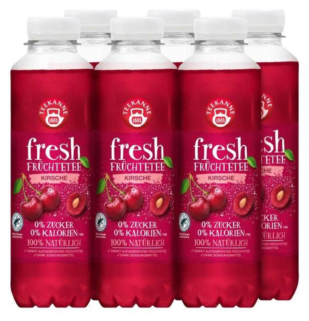Teekanne fresh Früchtetee Kirsche 500ml Produktbild 