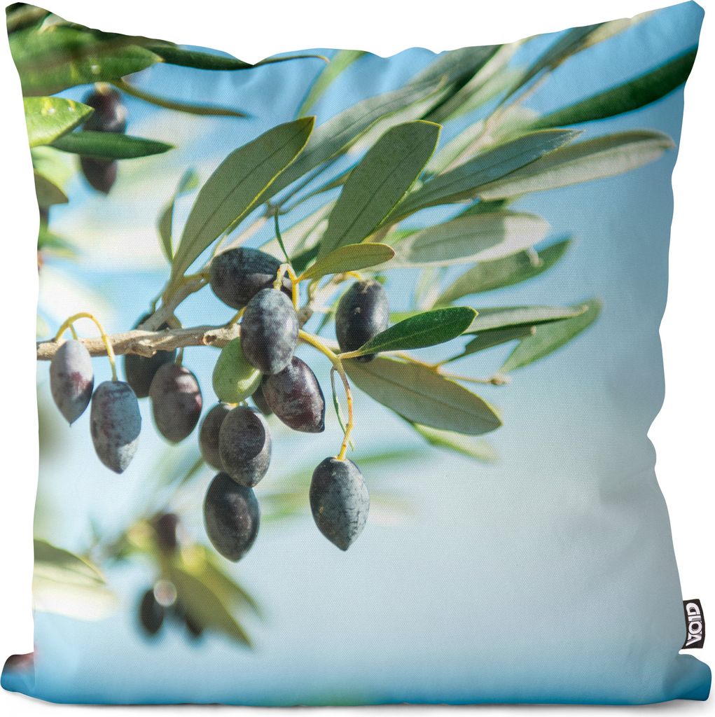 VOID Olivenzweig Sommer Urlaub Süden Kissenbezug Kissenhülle Polyester wasserfest Outdoor Indoor