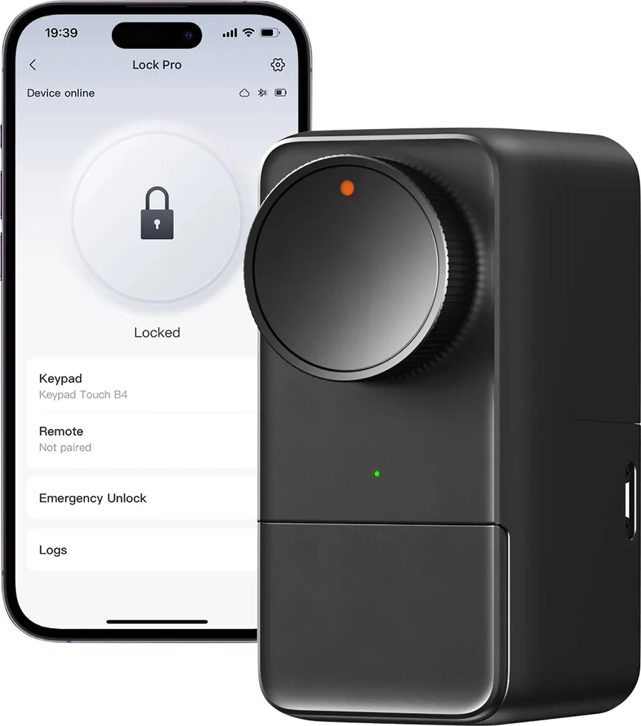 Verrou Connecté SwitchBot Smart Lock Pro Serrure Intelligente Noire