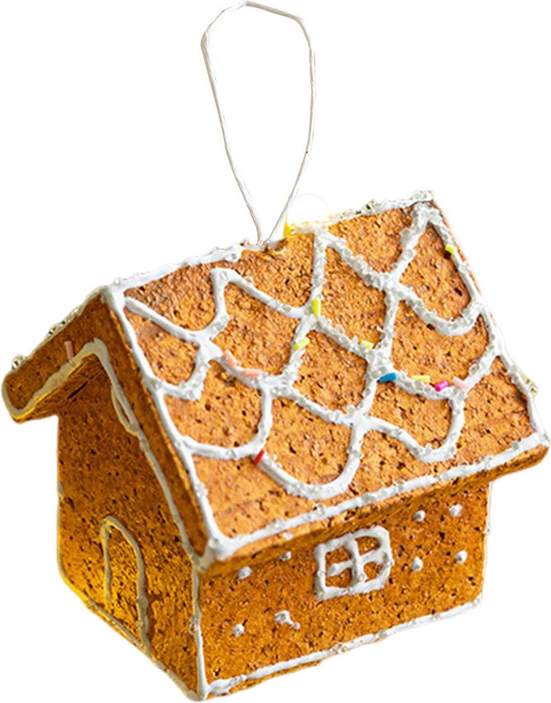 Lebkuchen-Weihnachtsschmuck aus Schaumstoff, Lebkuchenmann, Haus, Süßigkeiten, Kekse, Weihnachtsbaum, hängende Dekoration für Weihnachten, Heim...
