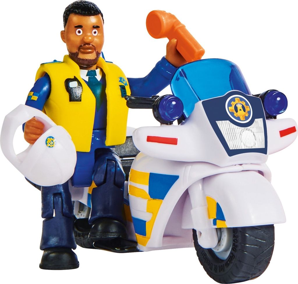 Simba Dickie Vertriebs GmbH Sam Polizei Motorrad mit Figur Produktbild 6