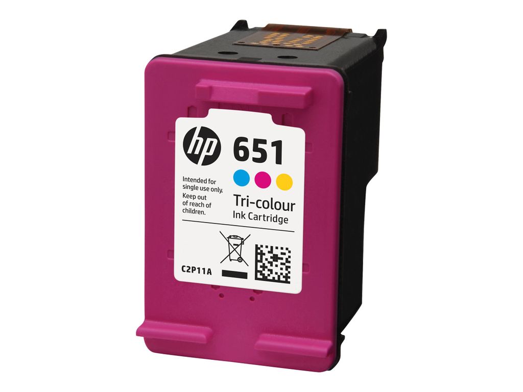 HP 651 Tintenpatrone Tri-color (C2P11AE) Produktbild 
