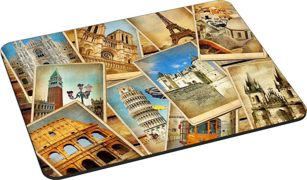 PEDEA Gaming Office Mauspad L vintage travel