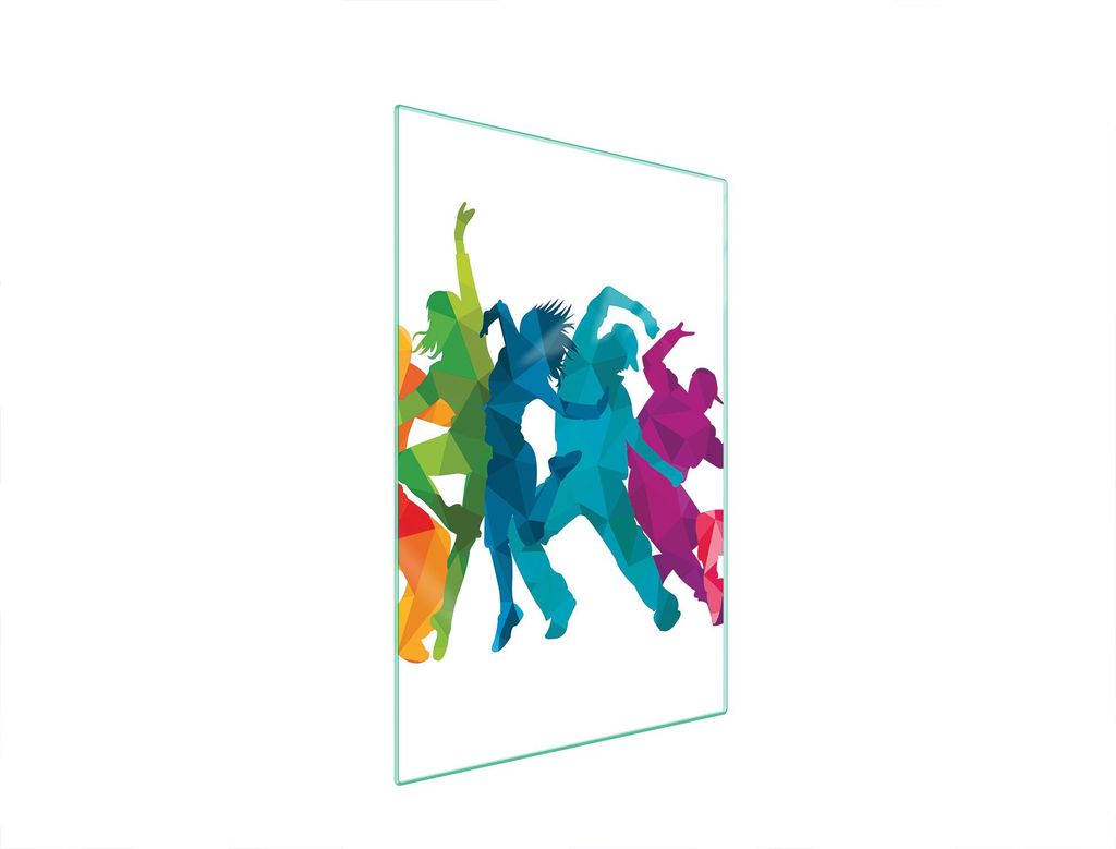 Herdabdeckplatte Schneidebrett aus gehärtetem Glas weiß 35x52 cm Spritzschutz Untersetzer für alle Herdarten