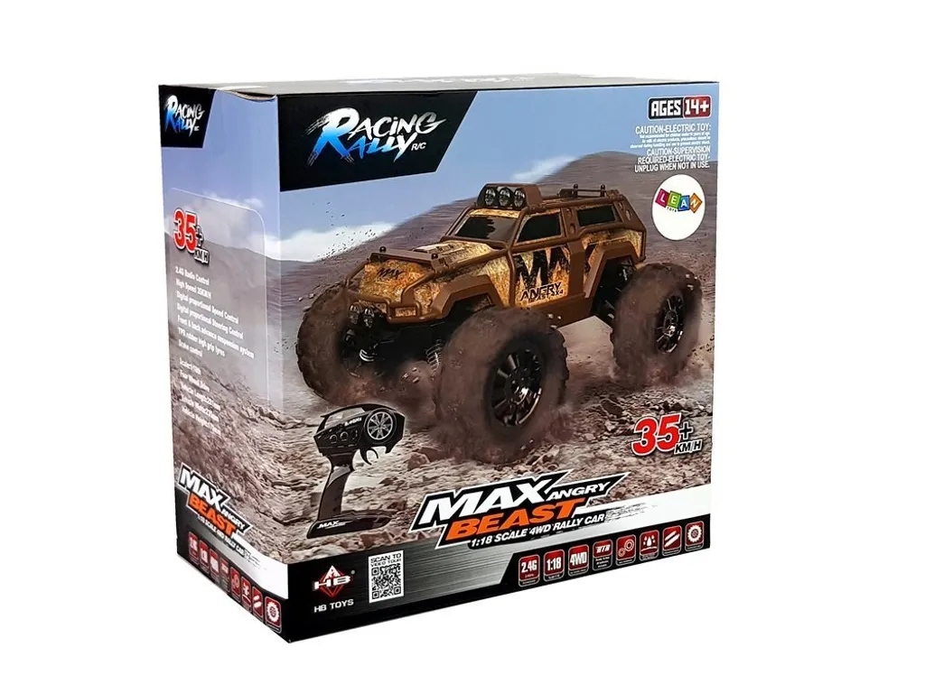 Voiture de rallye télécommandée Braun 2.4G 1:18 - 35 km/h avec Régulateur - 10