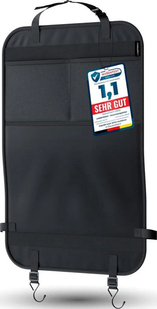 Organiseur siège auto pour voyage - Rangement enfant noir et étanche