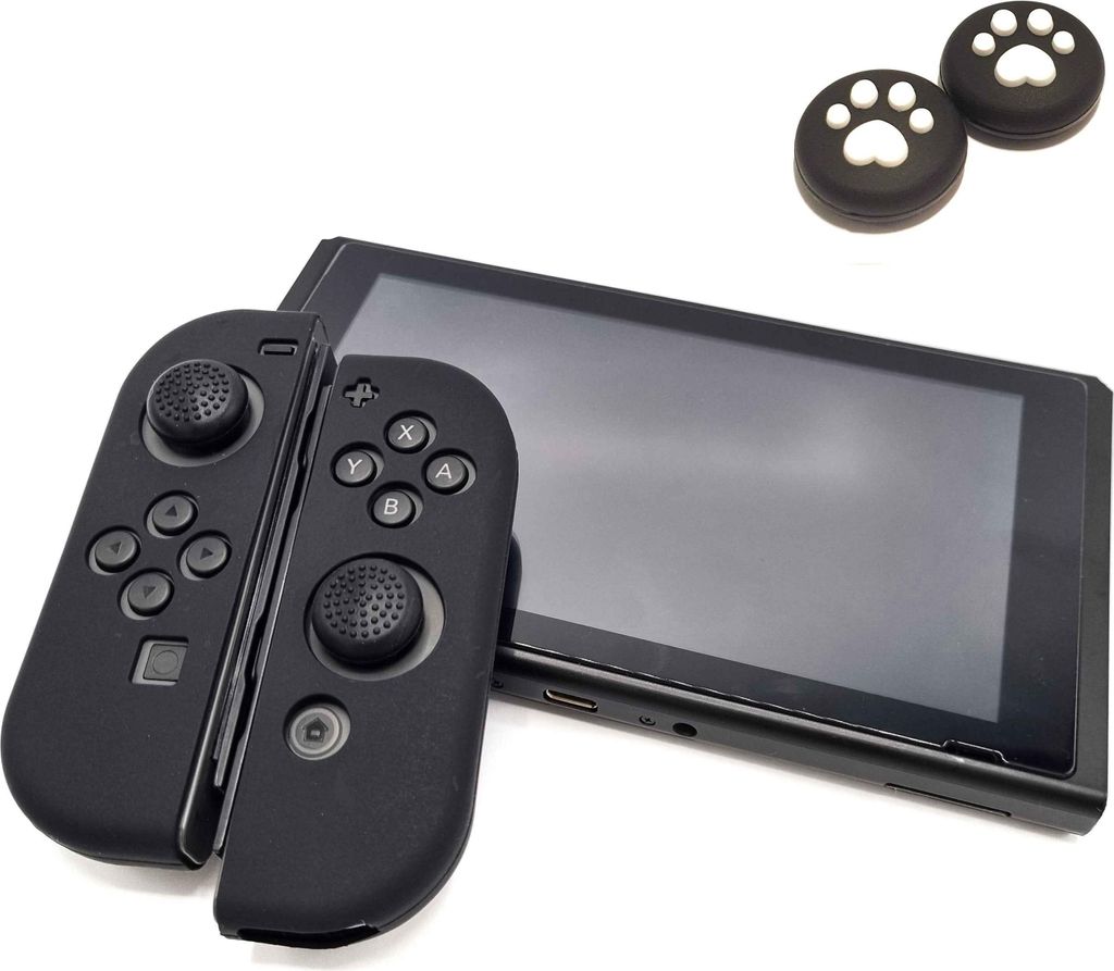 Thumbgrips - Hoesjes & Skins + Thumb Grips voor Nintendo Switch 1 - Performance Gaming Case - Soft Grip Covers - Anti-Slip Joy-Con Controller Acces...