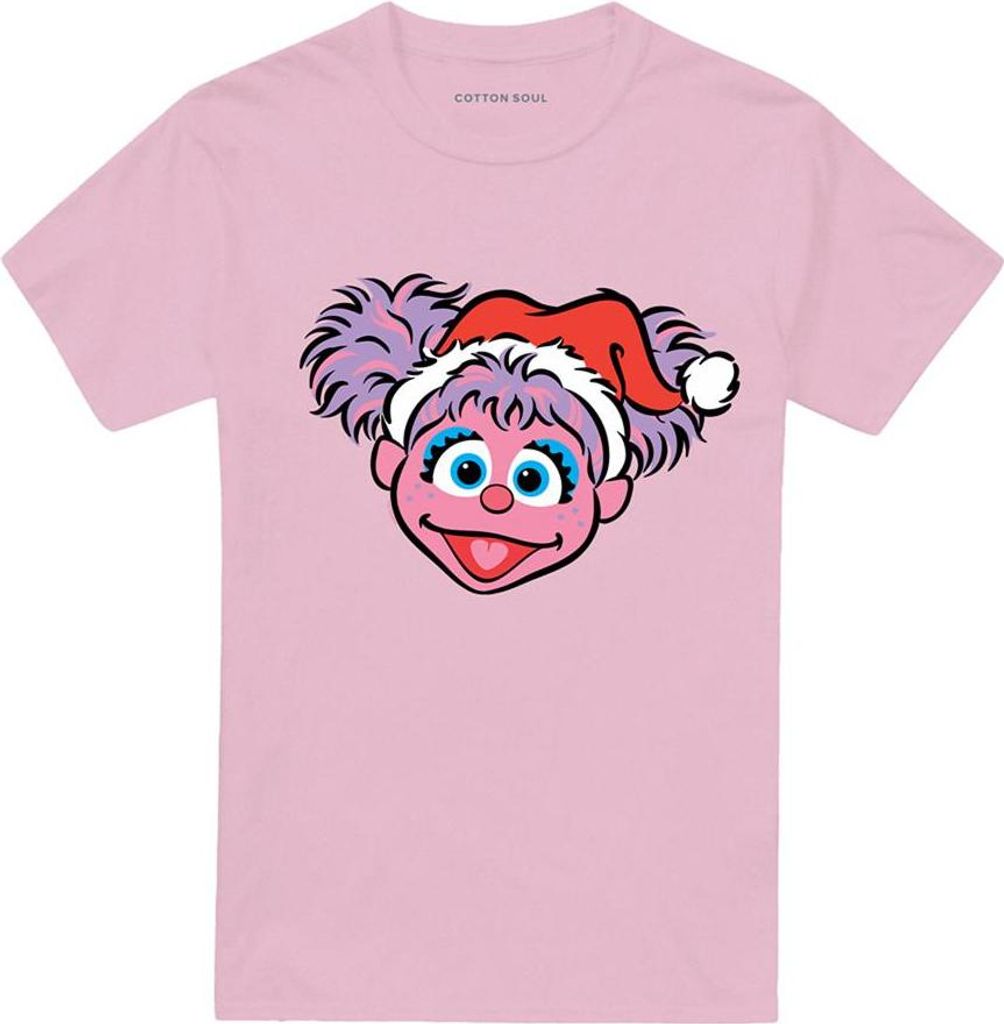 Sesame Street - T-Shirt für Herren/Damen Uni, weihnachtliches Design TV26661 (XXL) (Pink)