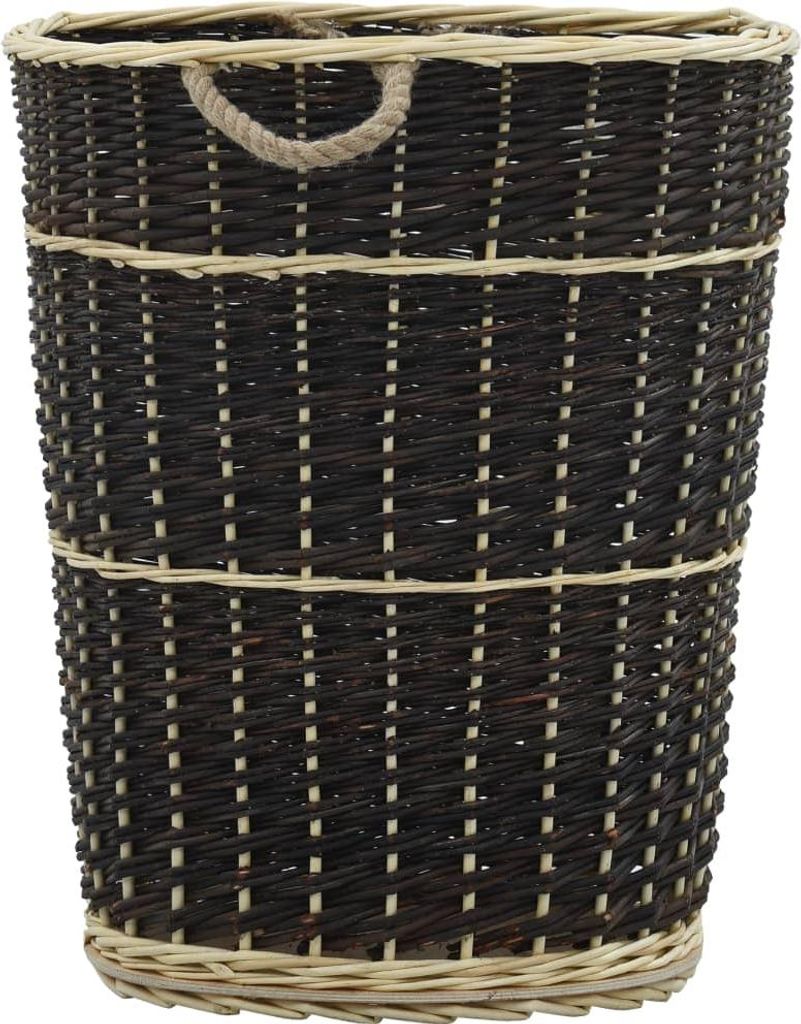 vidaXL Dřevěný koš s popruhem na přenášení 57 x 51 x 69 cm Obrázek produktu 