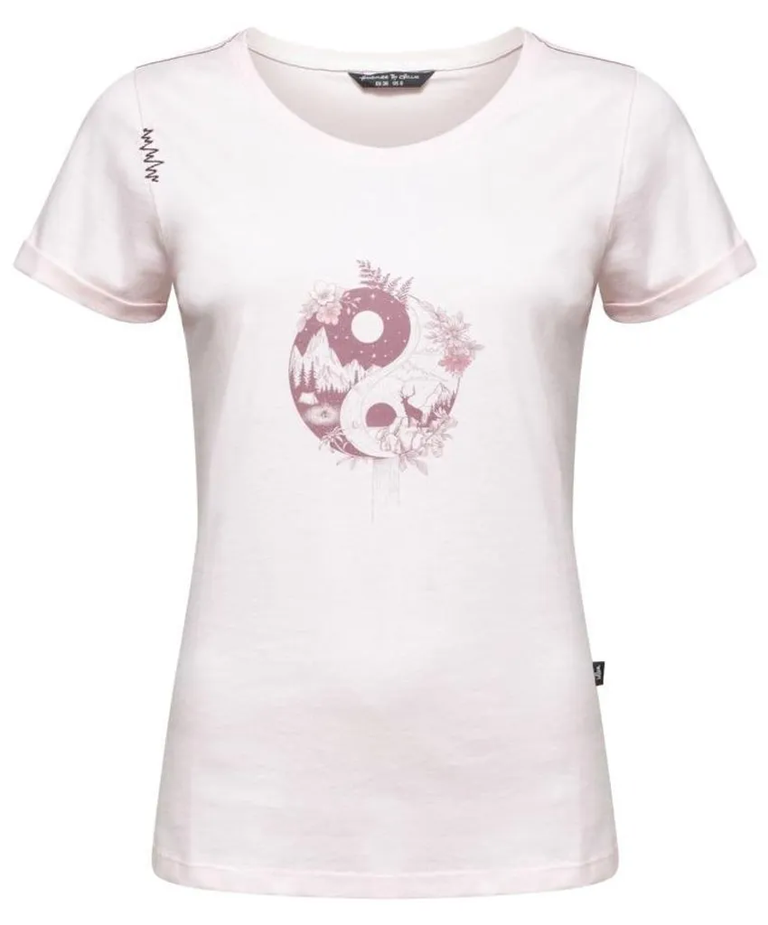 T-shirt sport outdoor Chillaz Ötztal Yin Yang Rose L pour yoga et grimpe