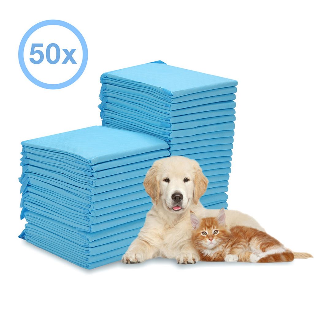 Jopassy Hunde-Toilettenmatten Trainingunterlage Hunde Welpenunterlage Puppy Hygieneunterlagen Einwegpad 45*60CM - 50X