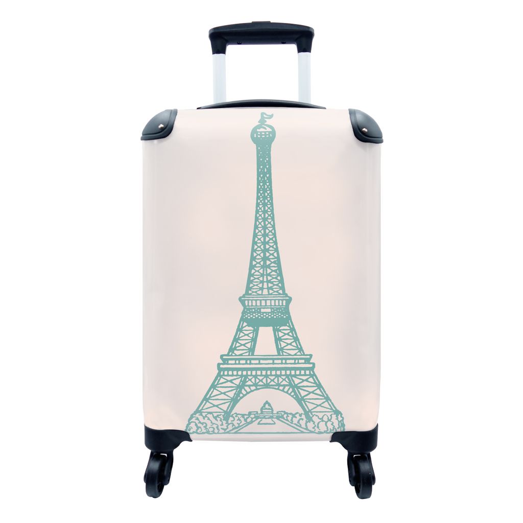MuchoWow® Koffer Handgepäck Trolley Rollkoffer Kleine Produktbild 
