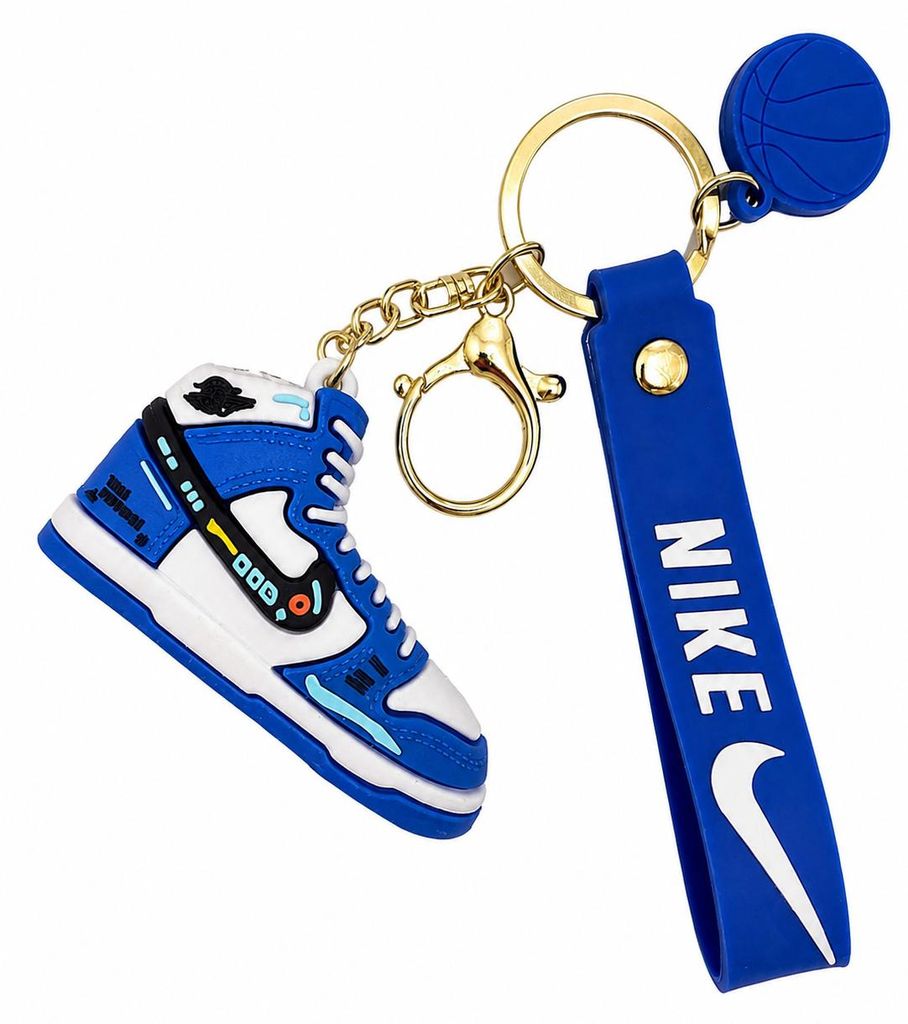 Sneaker-Rucksackanhänger Bag 6cm Basketball & Karabiner Produktbild  KI-generiertes Bild