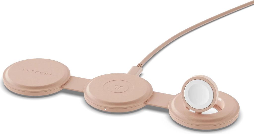 Satechi OntheGo, Drinnen, USB, Kabelloses Aufladen, 1 m, Rose