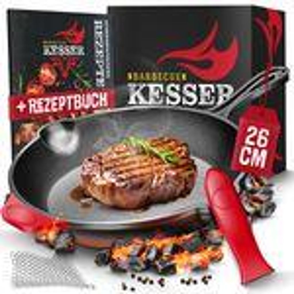 KESSER® Gusseisenpfanne | Gusseisen Bratpfanne Induktion | Produktbild 
