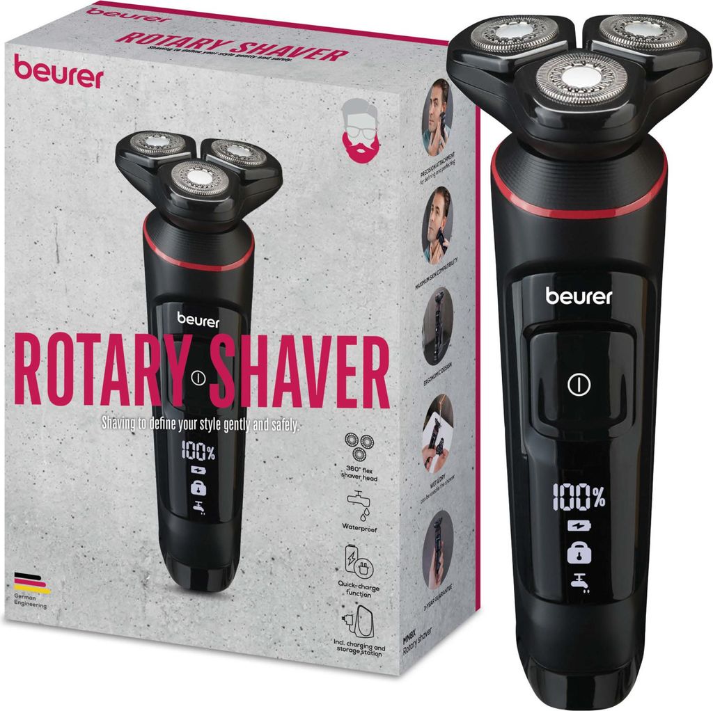 Beurer MN8X Rotationstrasierer Schwarz Produktbild 