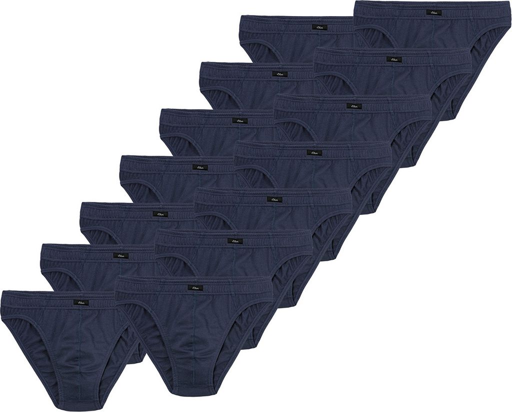 s.Oliver 14er Pack Basic Slip / Unterhose Klassische Slips aus Baumwolle, Natürliches Tragegefühl, Komfortabel und pflegeleicht