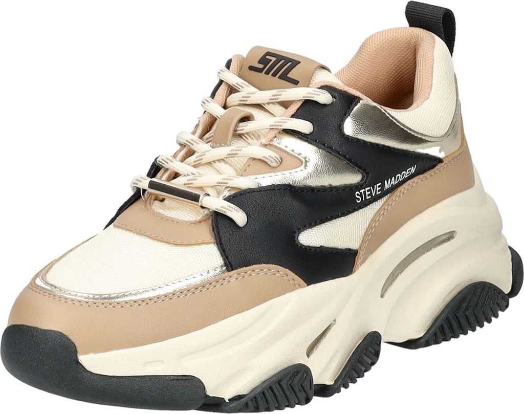 Steve Madden Progressive Sneakers Laag - Khaki - Maat 38