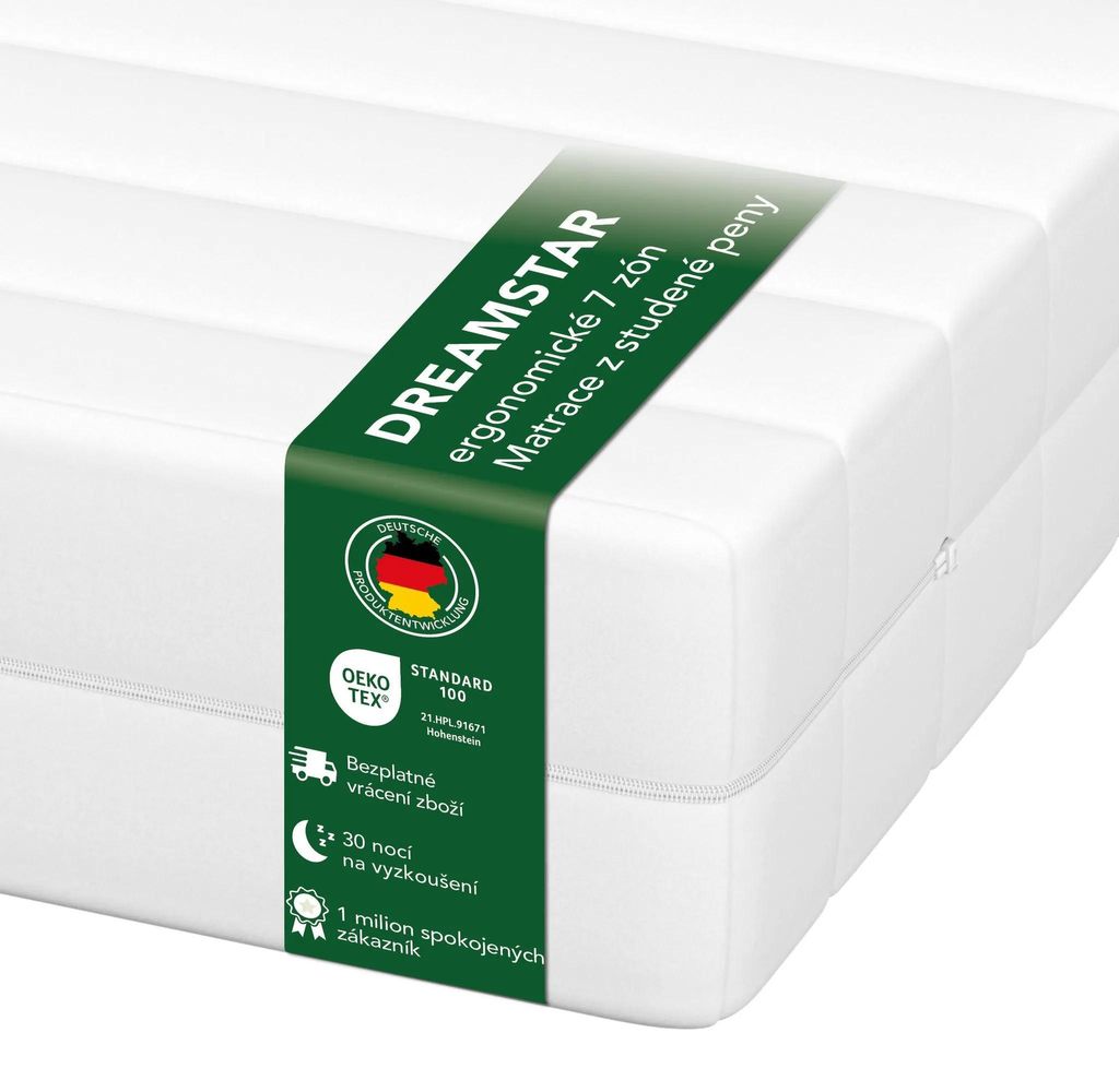 Ergonomická sedmizónová matrace ze studené pěny | 120 x 200 Obrázek produktu 