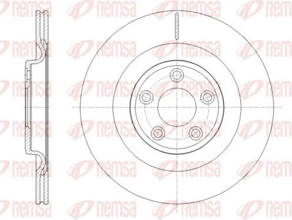 Disque de frein REMSA 62111.10 OE T2R5941 pour F-Type sport