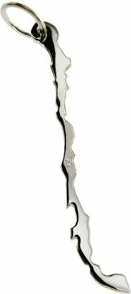 Pendentif Piment Argent 925 et Diamant 0,015ct : Le Cadeau Idéal Chic