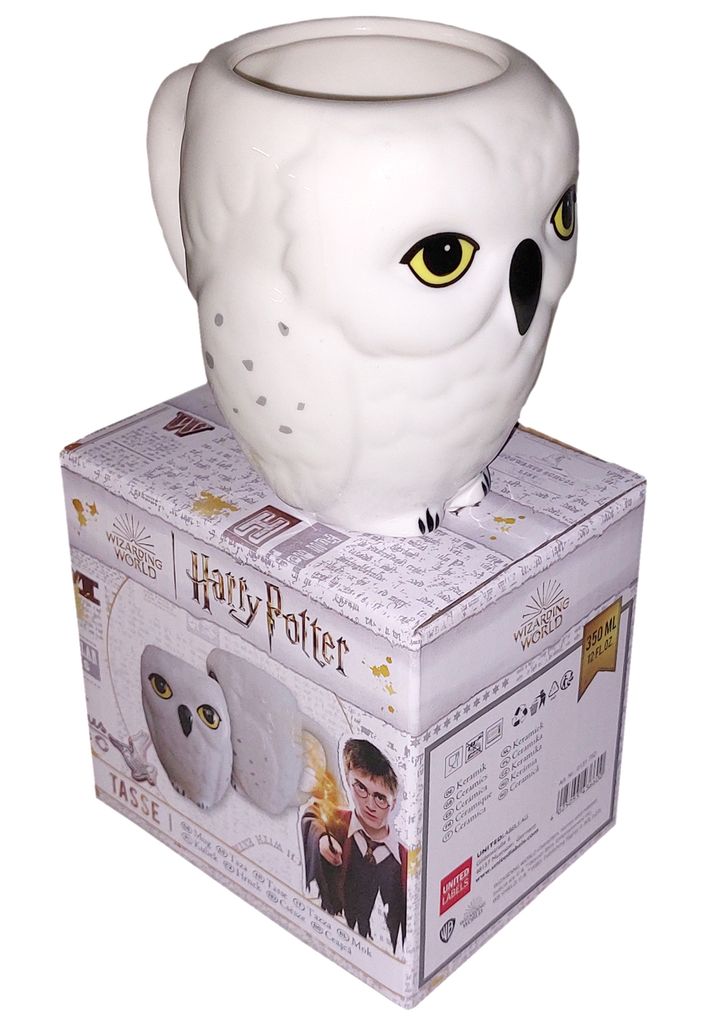 Harry Potter Tasse in Geschenkbox - Hedwig Eule Kaffeetasse Produktbild 
