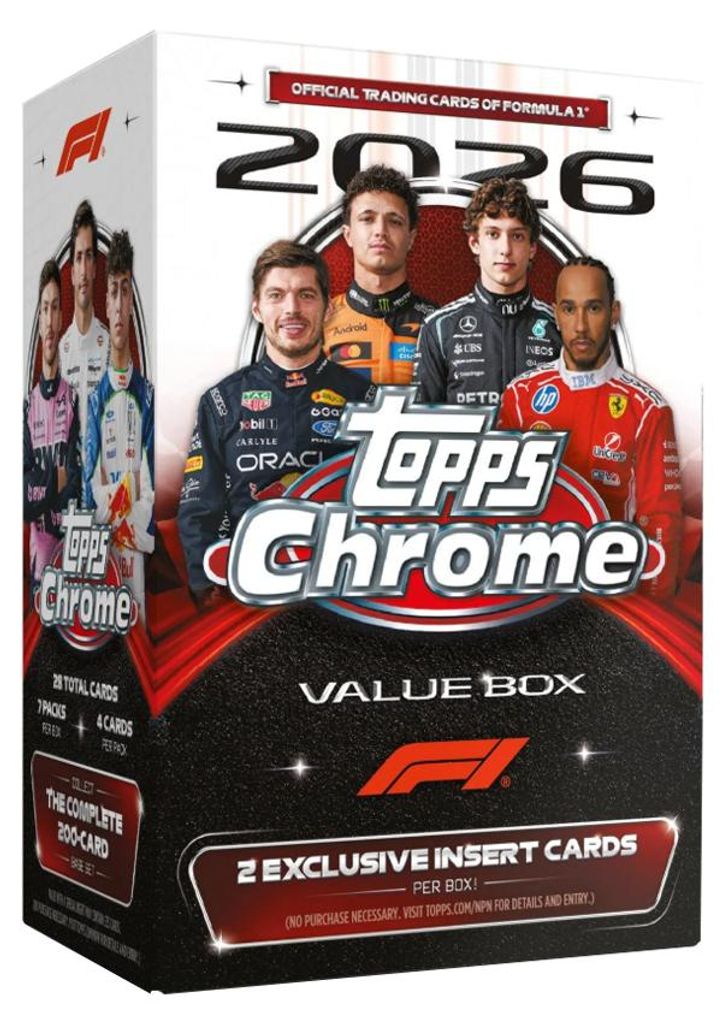 2026 Topps Chrome Formula One Value Box Englisch Produktbild 