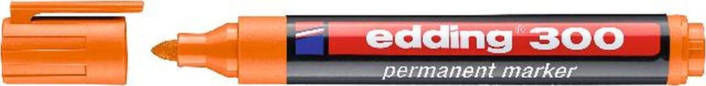 edding 300 Permanentmarker - Rundspitze - 1,5-3 mm - nachfüllbar - orange