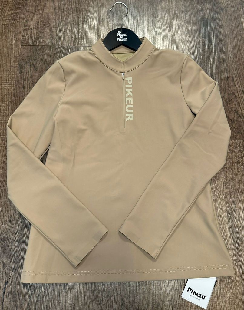 PIKEUR Funktionsshirt Langarm Damen seamless soft taupe, Größe:38