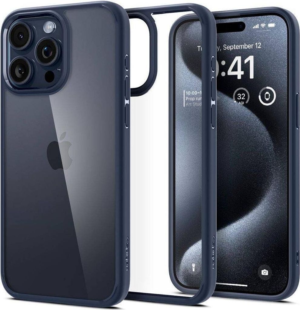 Spigen Ultra Hybrid, Cover, Apple, iPhone 16 Pro Max, 17,5 cm (6.9"), Navy