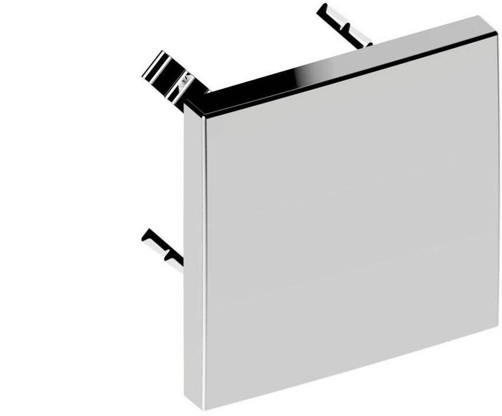 Keuco Abdeckblende IXMO eckig, 90 x 90 mm schwarzchrom gebürstet