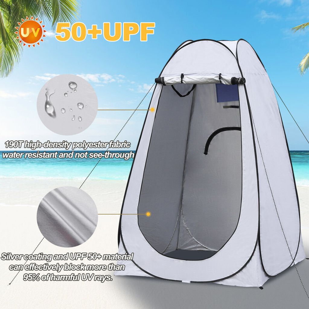 CLIPOP Pop up Duschzelt, Campingzelt, mit Tragetasche für Produktbild 8