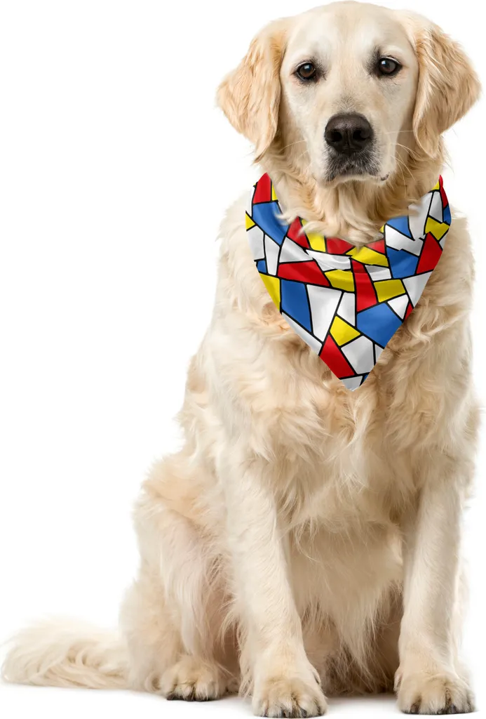 ABAKUHAUS Bandana Cane Mosaico 55x55cm: Colore e Gioia per il Pet