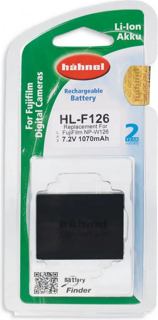 Batteria Hähnel HL-F126 per Fotocamere Fuji - 1070mAh Li-Ion New