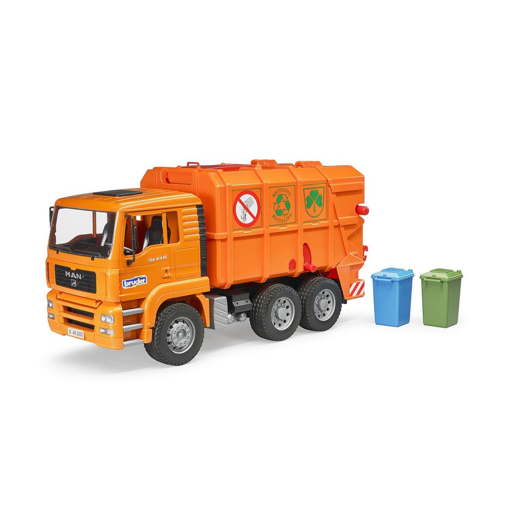 BRUDER MAN TGS LKW Straßenreinigung Spielzeuglaster, Orange/Grau
