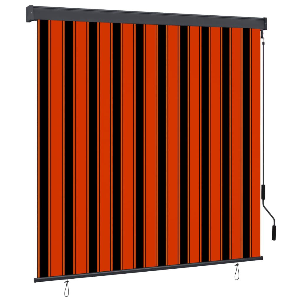 Tenda a rullo per esterni 160x250 cm arancione e marrone Immagine del prodotto 