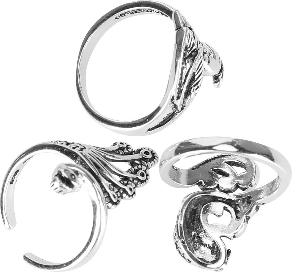 3Pcs Einstellbare Stricken Schleife Ring Häkeln Schleifen Garn Führer Finger Halter Nähen Werkzeuge