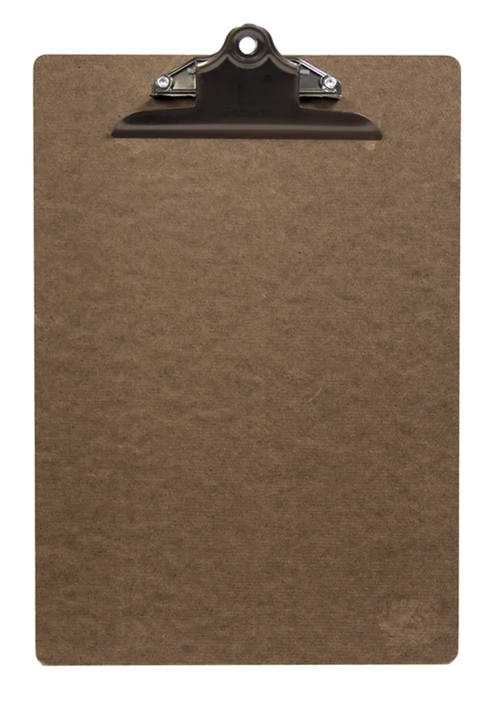Planchette à pince A4 marron et bronze - Écritoire de bureau robuste