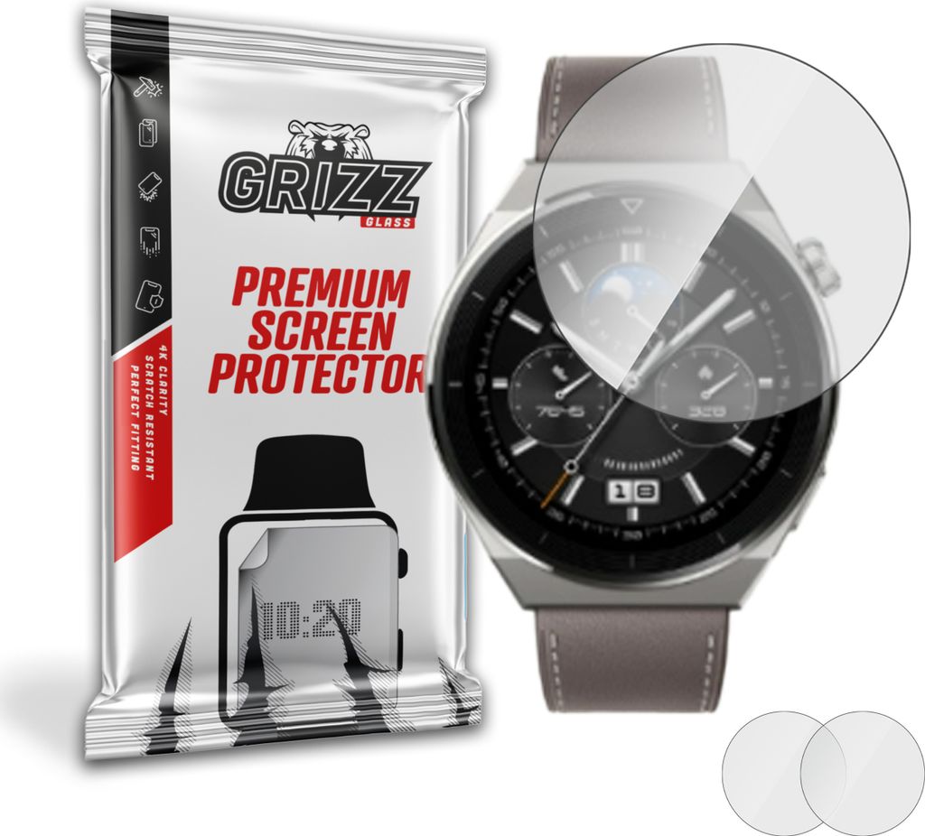 Hybriertes Glas GrizzGlass HybridGlass für Huawei Watch GT 3 Pro 46mm