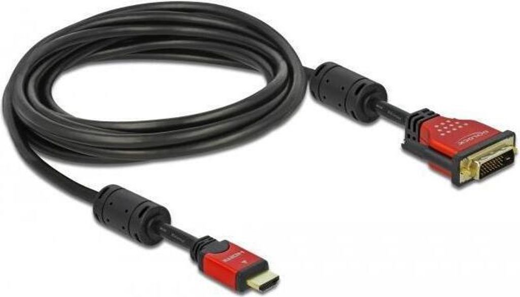 DELOCK HDMI Kabel Premium HDMI A -> DVI(18+1) St/St 5.00m