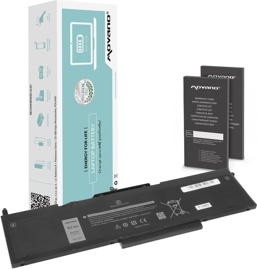 Batterie VG93N pour Dell Latitude 15 5580 Precision 3520 Image du produit 