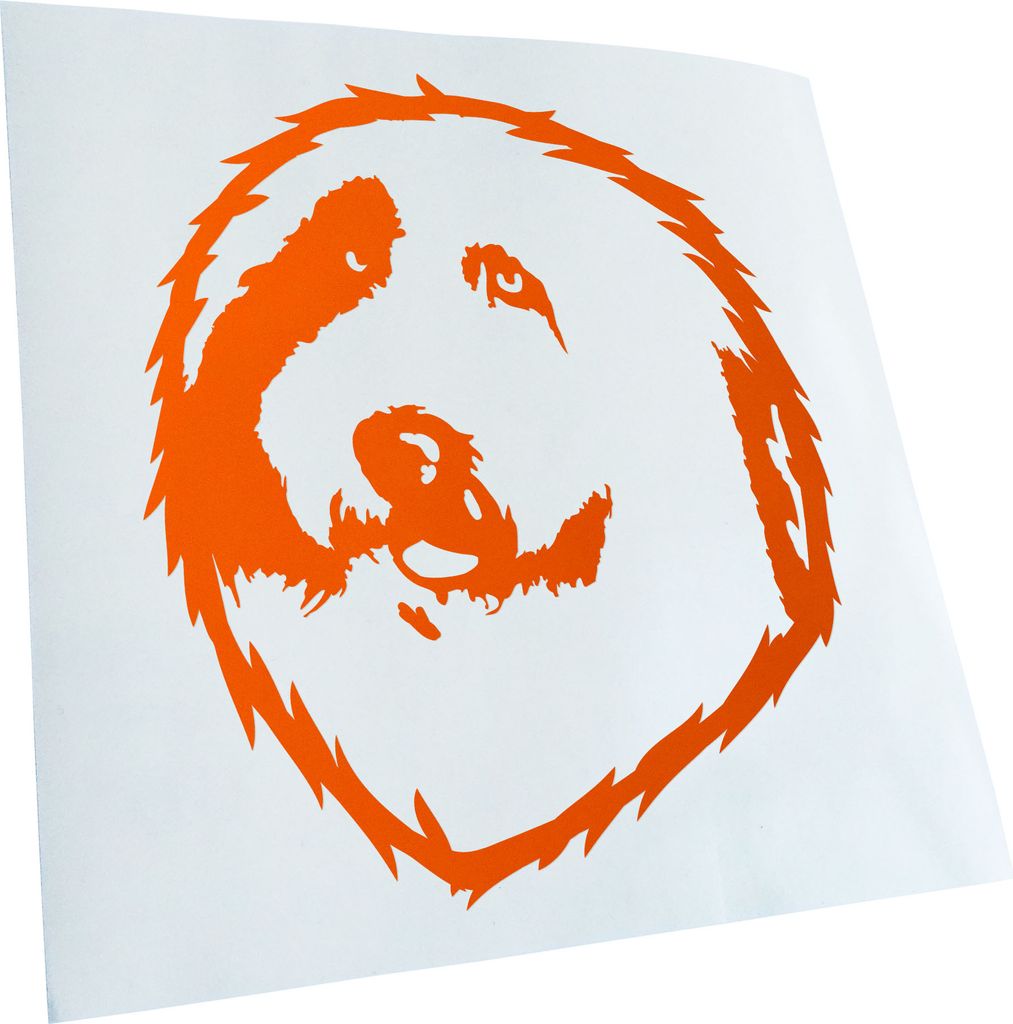 Kiwistar - Autoaufkleber - old english sheepdog Hund - Rot - 12x10cm - Aufkleber für Auto, Laptop, Fahrrad, LKW, Motorrad mehrfarbig JDM Decal Racing