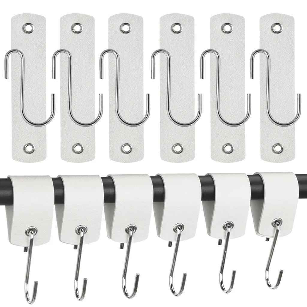 Crochet S Anti-Chute Blanc Lot de 6 pour Stopper les Vêtements qui Glissent