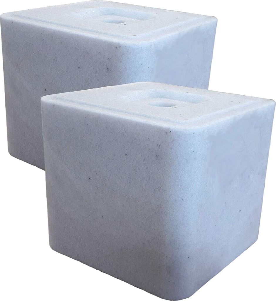 LanDixx Salzleckstein 2x10 kg Set 20 kg für Rinder Schafe Wild Pferde Leckmasse Mineralleckstein