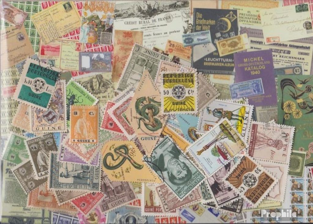 Briefmarken Portugisisch Guinea 50 verschiedene Marken