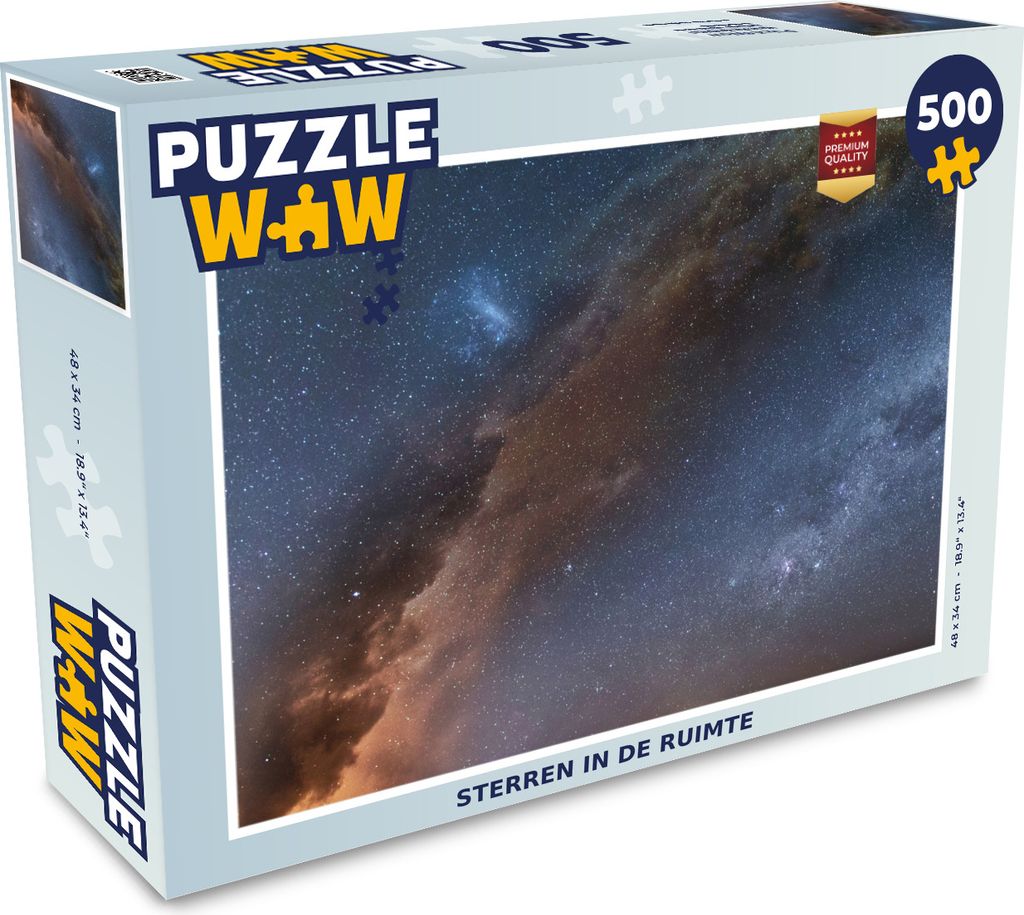 MuchoWow Puzzle 500 Teile Sterne im Weltraum - 500 Teile - Kinder - Selberbauen - Puzzlespiele