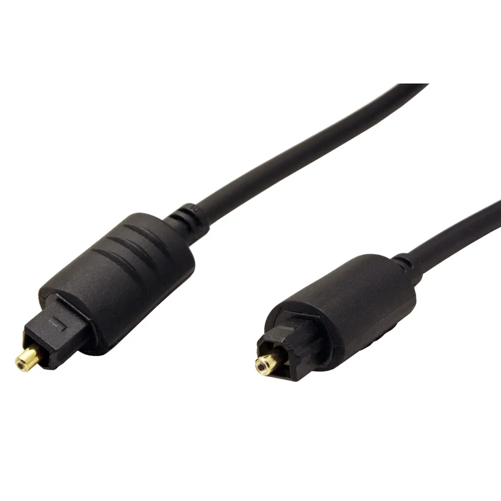 ROLINE Câble Fibre Optique Toslink ST vers ST 5m - Liaison Audio Haute Qualité
