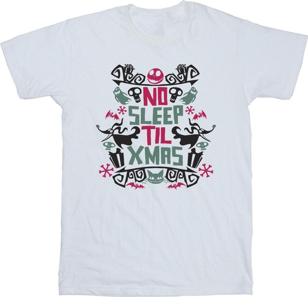 Disney - "The Nightmare Before Christmas No Sleep Til Xmas" T-Shirt für Herren BI51520 (3XL) (Weiß)